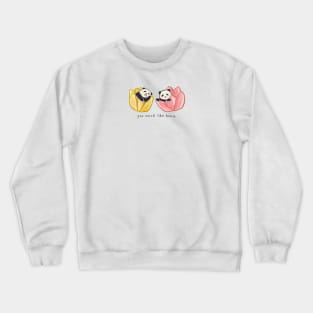 You smell like home pandas Crewneck Sweatshirt